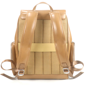 Wholesale Custom Vertical Embossed Strip Laptop <b>Backpack</b> Flap Drawstring Business Travel <b>Backpack</b> for Men and Women - Product Image 3