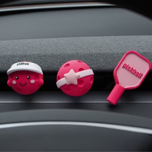Nuovo Deodorante per Auto in Plastica Creativo a Forma di Pickleball, Decorazione per Bocchette d'Aria, Ornamento Femminile, Centrotavola Aromaterapico di Nuovo Stile - Product Image 3