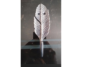Crochet de conception de plume argent - Product Image 2