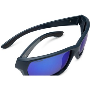 CRESSI Bill occhiali da sole sportivi a specchio nero e blu con lacci modello XDB1012 - Product Image 3