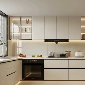 Cucina Componibile Moderna Economica in Melaminico, Design Popolare Cinese per Piccole Cucine - Product Image 4