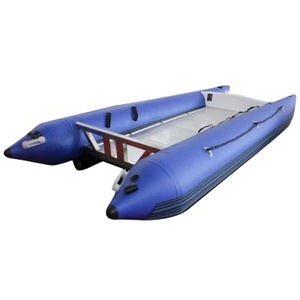 Catamarán Inflable de Alta Velocidad OEM ODM, <span class=keywords><strong>Thundercat</strong></span> de 3.8m 4.1m, Bote Deportivo de Carreras de PVC TPU en Venta - Product Image 5