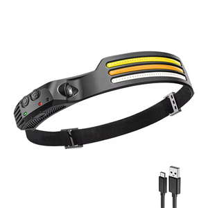 Xinsite 1000-Lumen cảm ứng đầu gắn kết dẫn đèn Pin IP65 đánh giá Silicone cao su cơ thể COB nguồn cho cắm trại không thấm nước - Product Image 1