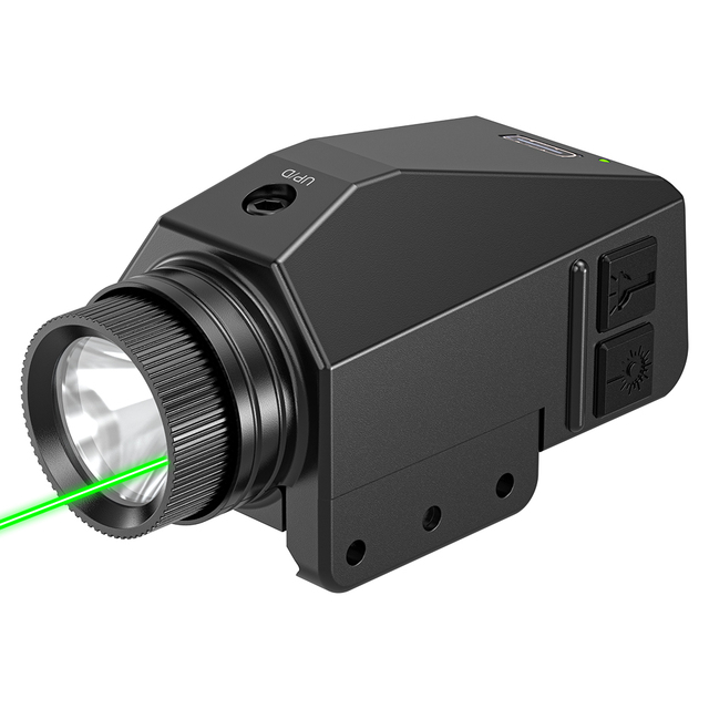 Aetronix Wholesale Rechargeable Light Weight Tactical Hunting Laser Flashlight for Outdoor