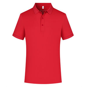Polo Shirt Short Sleeve Solid Color Moisture Wicking Men's Daily Wear Uniform Top - Product Image 4