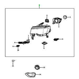 Faros Delanteros para Jeep Grand Cherokee 68144709AH 68144708AH Halógenos Xenón para Modelos 2014-2016 - Product Image 4