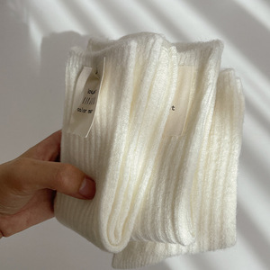 Calzini Invernali da Donna in Lana Spessa Termica Tinta Unita Vendita Calda - Product Image 3