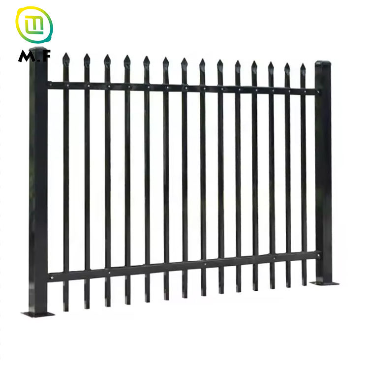 Clôture en acier à sommet pressé