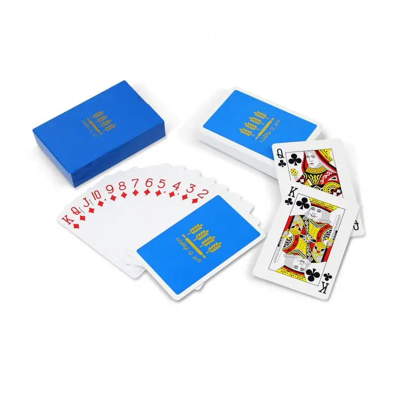 सस्ती कीमत 0.3 मिमी pvc वाटरप्रूफ ओम केम पोकर कार्ड गेम कार्ड