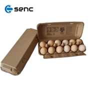 Barquettes à œufs écologiques en pâte de papier recyclé, 4 à 30 alvéoles, emballage biodégradable pour œufs de poule, prix usine, vente en gros personnalisée