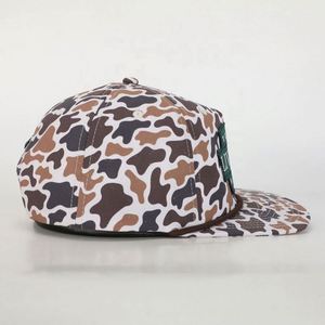 Custom Digital Printed Duck Camo <b>Patch</b> Logo Old School 5 Panel Sport Rope Golf Cap Gorras Flat Brim Unstructured Snapback - Product Image 4