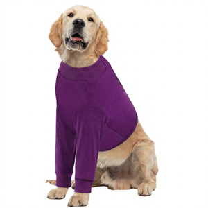 Gilet de sport uni pour grand chien, fin, respirant, séchage rapide, pour chiens taille M, printemps-été, vêtements simples pour animaux de compagnie - Product Image 4
