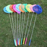 Vente en gros Jouet télescopique en acier inoxydable Filet de pêche attrape-papillons Filet de pêche Jouets d'extérieur pour enfants