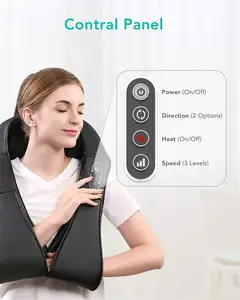 Amazon Hot Popular Neck And Shoulder Massager Kneading Tapping Muscle Pain Relief Use At Home Office Or Car