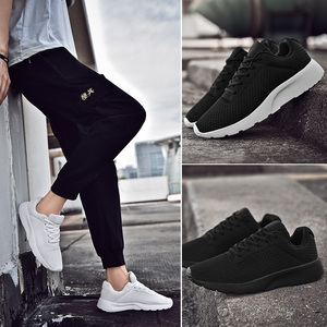 Sneakers en mesh à lacets avec logo personnalisé pour hommes - Chaussures de marche pour les saisons d'hiver/du printemps/du automne - Product Image 5