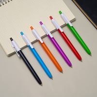 Stylo bille promotionnel personnalisé avec logo, en forme d'animal, avec clip coulissant, encre noire, sérigraphie, en plastique, rechargeable