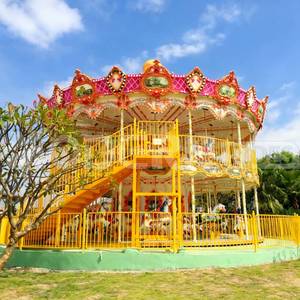 Lớn ngoài trời vui chơi giải trí thiết bị <span class=keywords><strong>manege</strong></span> vui vẻ đi vòng hai tầng <span class=keywords><strong>Carousel</strong></span> cho trẻ em - Product Image 1