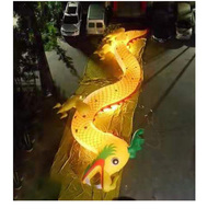 BOYI Dragon Gonflable Géant Pvc Ballon Led Dragon Gonflable Chinois