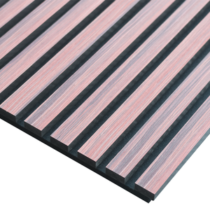 Panel acústico de madera de <span class=keywords><strong>aislamiento</strong></span> de sonido económico Akupanel para decoración de interiores Panel de pared de listón - Product Image 3