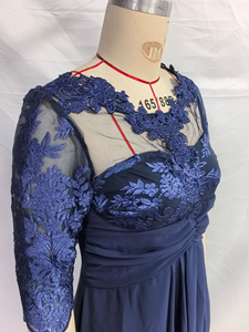 Vestido de Noche Popular 2026 para Europa y América - Vestido Largo de Seda con Encaje y Abertura para Damas de Honor - Product Image 6