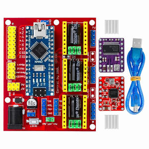 3DV4 <span class=keywords><strong>CNC</strong></span> <span class=keywords><strong>Shield</strong></span> <span class=keywords><strong>V4</strong></span> + Nano 3.0 + 3pcs DRV8825 Reprap Stepper Driver Set For - Product Image 1