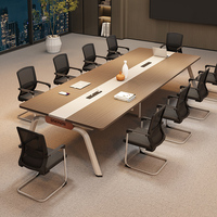 Table de conférence HYZ-001X, table longue, style moderne minimaliste, grande et petite table de conférence, table de réception, table de négociation