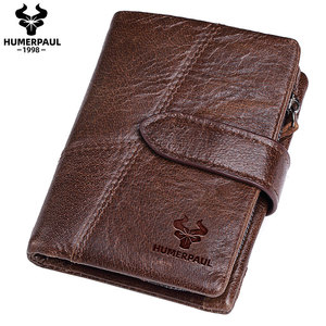 <span class=keywords><strong>Cartera</strong></span> de Cuero Genuino para <span class=keywords><strong>Hombre</strong></span> HUMERPAUL, con Portafolio, Monedero Pequeño, <span class=keywords><strong>Cartera</strong></span> de Cuero Personalizada - Product Image 1