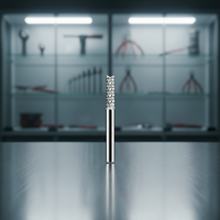 ZROYEE Fraise à queue en carbure 3,175 mm, 2 dents, angle de hélice 30°, 10 mm, pour machine de gravure CNC OEM, fraisage grossier de cartes de circuits imprimés