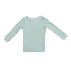 Commercio all'ingrosso Delle Ragazze Boutique di Abbigliamento Per Bambini Abbigliamento Camicie A Costine di Cotone <span class=keywords><strong>Manica</strong></span> <span class=keywords><strong>Lunga</strong></span> In Tessuto di Autunno Shirts Bambino Costola con Bottoni - Product Image 3