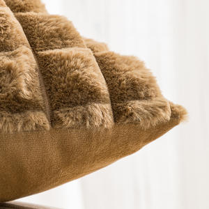 Venta caliente silla nórdica sofá decoración Color sólido puntos PANA felpa Plaid funda <span class=keywords><strong>de</strong></span> almohada funda <span class=keywords><strong>de</strong></span> cojín - Product Image 4