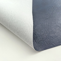 PVC gaufré à grain rétracté, résistant à l'abrasion, élastique, 0,9 mm, 54 pouces, avec support tissé brossé pour sacs, canapés, vestes, 20 couleurs, MOQ 1 yard