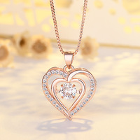Hexagram Springen Hart Geest Ketting Valentijnsdag Verjaardagscadeau Chokers Kettingen Voor Vrouwen
