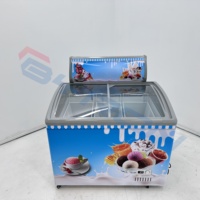 Mini-congélateur vitrine pour glaces et bâtonnets glacés