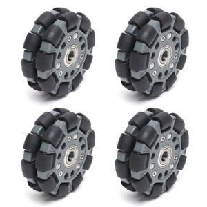 14058 Placa De Plástico De Nylon Duplo <span class=keywords><strong>Omni</strong></span> Roda <span class=keywords><strong>100mm</strong></span> com Rolo De Rolamento - Product Image 2