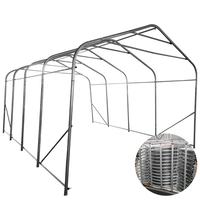 Abri de Voiture Bâche à Cadre en Acier, Tente Portable pour Hiver, Garage Démontable