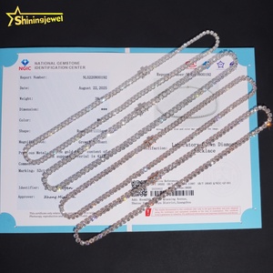 IGI Certificate Lab Grown Diamond Tennis <strong>Chain</strong> 10K <strong>14K</strong> 18K <strong>Gold</strong> 3mm 4mm 5mm Made DEF Diamond Necklace Tennis <strong>Chain</strong> Lab Diamond - Product Image 1