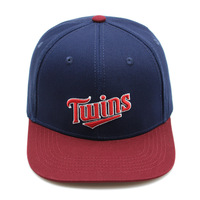 Gorra HOULIN de Fábrica de Gorras, con Letra Personalizada, Bordado Plano, Color Azul y Rojo, Ajustable, Moderna, para Cabezas Grandes, Estilo Hip-Hop, 100% Acrílica