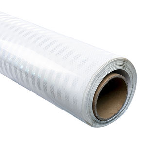 Rouleau de vinyle réfléchissant prismatique auto-adhésif personnalisé, feuille rétro-réfléchissante PET/acrylique pour autocollant d'avertissement de camion - Product Image 5