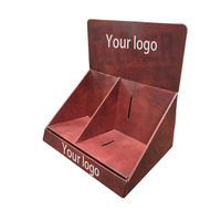 Étalage de comptoir en carton pour magasin de détail, présentoir de supermarché, boîte d'affichage en carton ondulé pliable