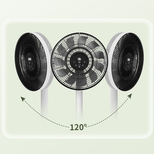 2026年式 折りたたみ式 高さ調節可能 床置き型 振動式スタンドファン リモコン付き - Product Image 3