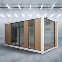 Maison de conteneur détachable de conception moderne Maison de conteneur 20 pieds Conteneur Shop Mall Cafe Store Utilisation