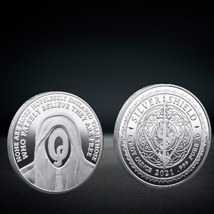 Monedas Conmemorativas Redondas de Qanon Chapadas en Oro y Plata, Monedas de Desafío Q WWG1WGA, Donde Vamos Uno, Vamos Todos - Product Image 3