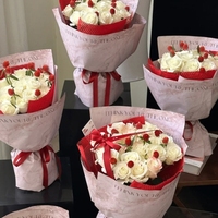 Papier d'emballage pour fleurs LUCIA 35*50cm, matériel d'emballage pour bouquets, papier d'emballage pour fleurs épaissi LF161417