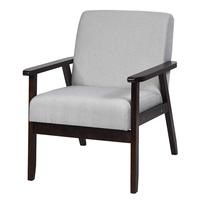 Fauteuil d'appoint de style mid-century, livraison gratuite, fauteuil de salon moderne de haute qualité, fauteuil de lecture rembourré en lin