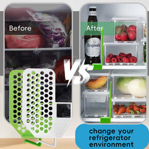 Diviseurs de congélateur réglables à double niveau pour rangement cuisine et garage, organisateur de tiroir de réfrigérateur et séparateur de compartiments - Product Image 5