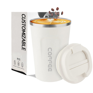 Hipdeer Glam Stainless Steel Tumbler 380ml Double Wall Vacuum Insulated Lid Straw Handle Portable Travel <b>Coffee</b> Mug 6-12 Hours - Product Image 1