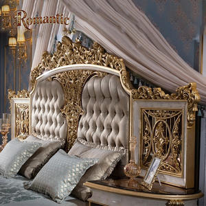 Ensemble <span class=keywords><strong>de</strong></span> meubles <span class=keywords><strong>de</strong></span> chambre à coucher <span class=keywords><strong>de</strong></span> luxe <span class=keywords><strong>de</strong></span> <span class=keywords><strong>style</strong></span> royal turc, <span class=keywords><strong>romantique</strong></span>, <span class=keywords><strong>de</strong></span> haute qualité, élégant, en bois massif, avec tête <span class=keywords><strong>de</strong></span> <span class=keywords><strong>lit</strong></span> capitonnée et dossier souple - Product Image 5