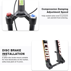 <span class=keywords><strong>Fourche</strong></span> avant réglable <span class=keywords><strong>Fourche</strong></span> de vélo Pit Bike 27.5 Mtb 29 pouces <span class=keywords><strong>Fourche</strong></span> à suspension - Product Image 5