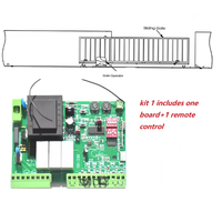 Controlador de puerta de garaje eléctrico con imán NC, placa de control de motor AC, placa de circuito impreso y control remoto