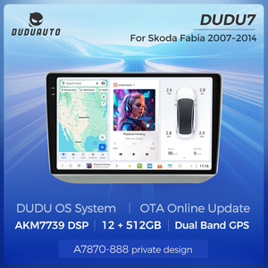 DUDUAUTO autoradio sistema intelligente lettore multimediale Stereo testa unità di navigazione GPS per Skoda <span class=keywords><strong>Fabia</strong></span> 2 2007 - <span class=keywords><strong>2014</strong></span> - Product Image 5